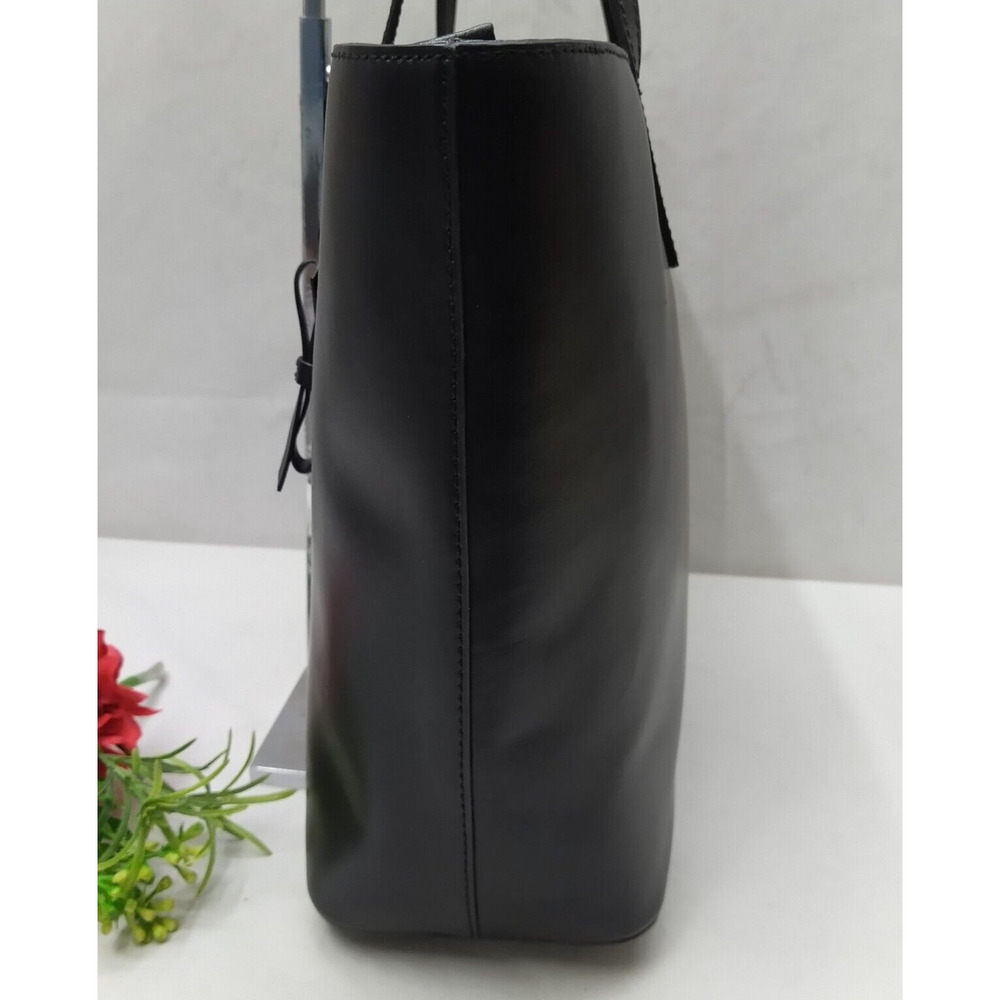 Kate Spade New York Black Leather Doublde Handles Zippet Tote Shoulder Bag - Picture 4 of 16